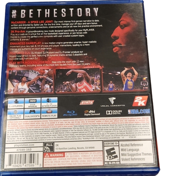 Sony Playstation 4 NBA2k16 #BeTheStory - Picture 2 of 3